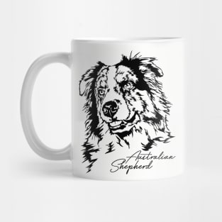 Australian Shepherd Aussie dog lover portrait Mug